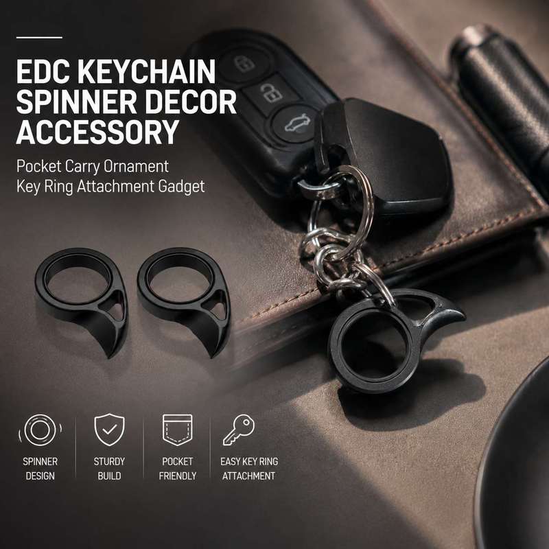 Edc Carry Accessories - Llavero EDC con Spinner, Accesorio Decorativo,