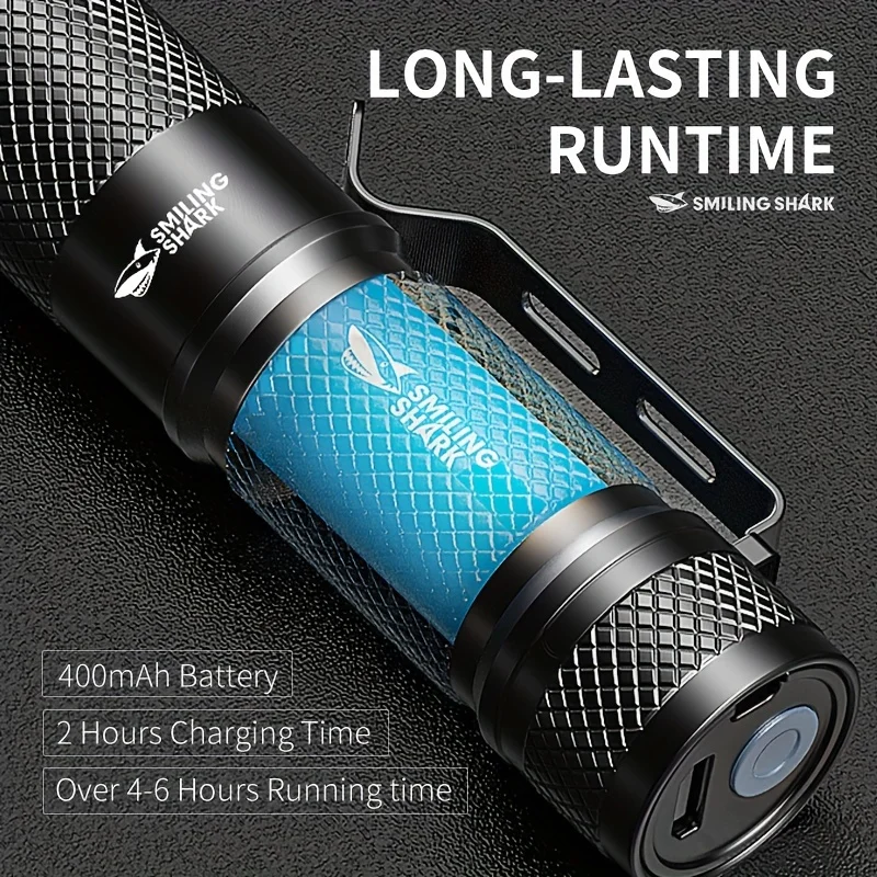SMILING SHARK Linterna LED Tác - Edc Carry Flashlight reseña y precio