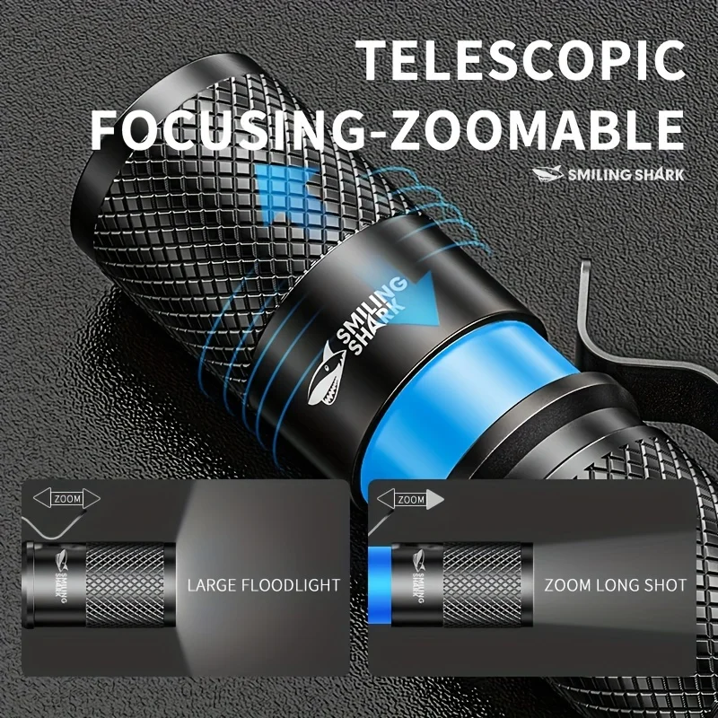 SMILING SHARK Linterna LED Tác - Edc Carry Flashlight reseña y precio