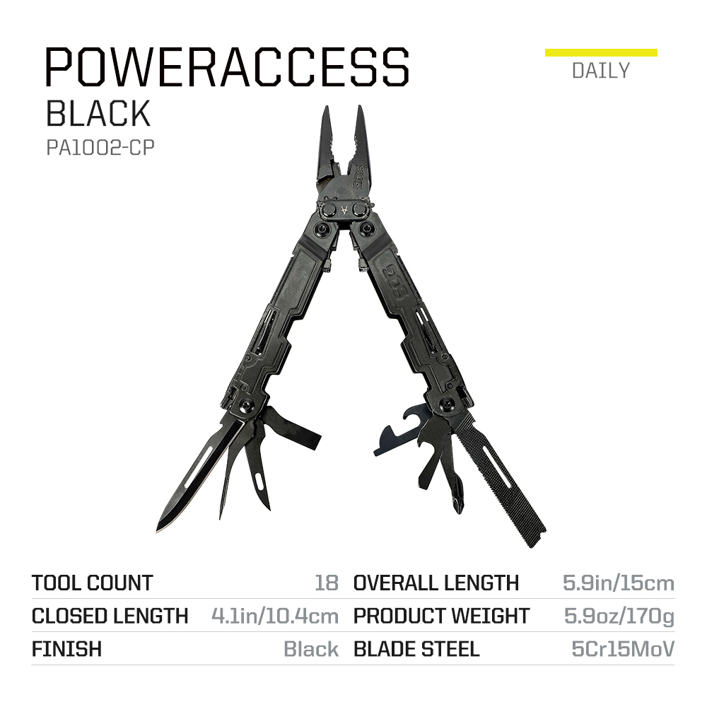 SOG PowerAccess, herramienta m - Edc Carry Pliers reseña y precio
