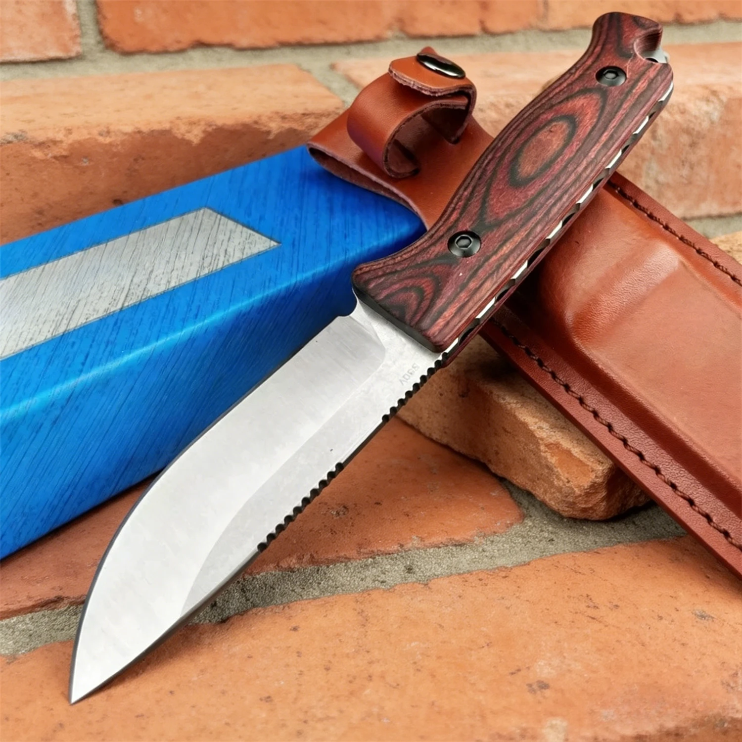 Cuchillo recto de hoja fija Fu - Edc Carry For Men reseña y precio