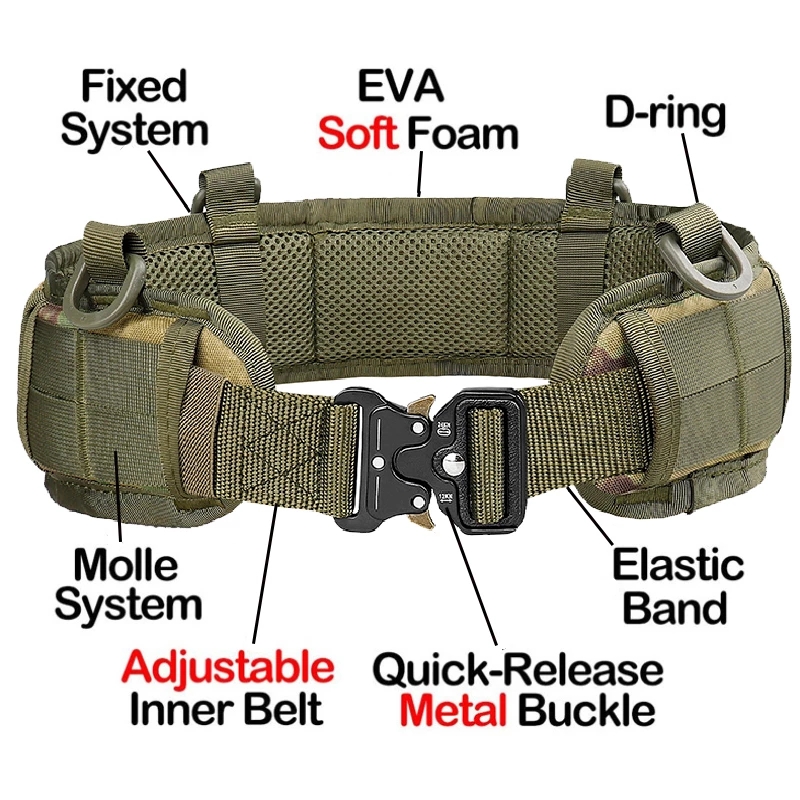 Cinturón táctico de nailon de  - Edc Concealed Carry Belt reseña y precio