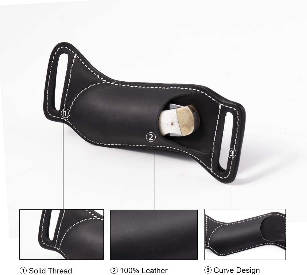 Funda/Bolsa de Cuero Genuino p - Edc Carry Belt Leather reseña y precio
