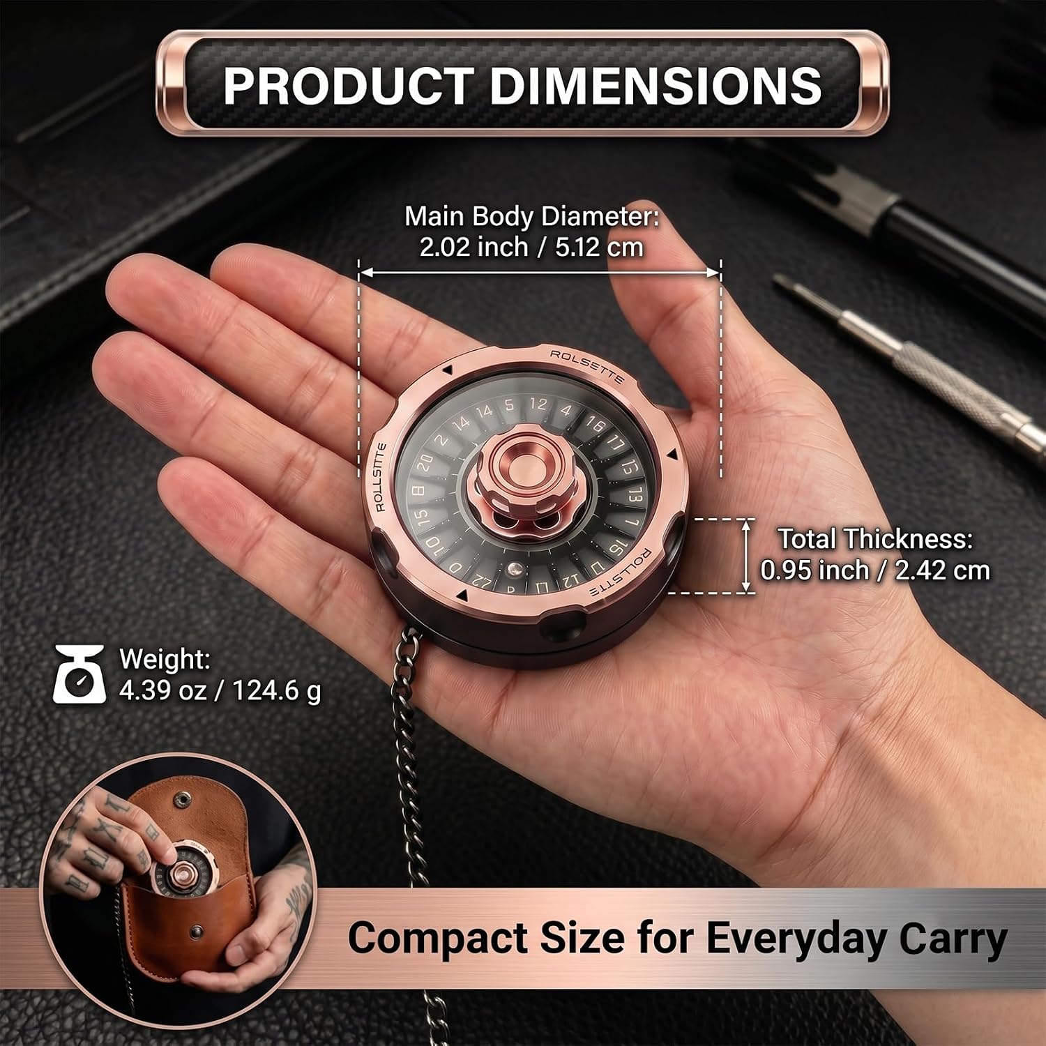 Spinner EDC Mecánico de Metal  - Edc Carry Accessories reseña y precio